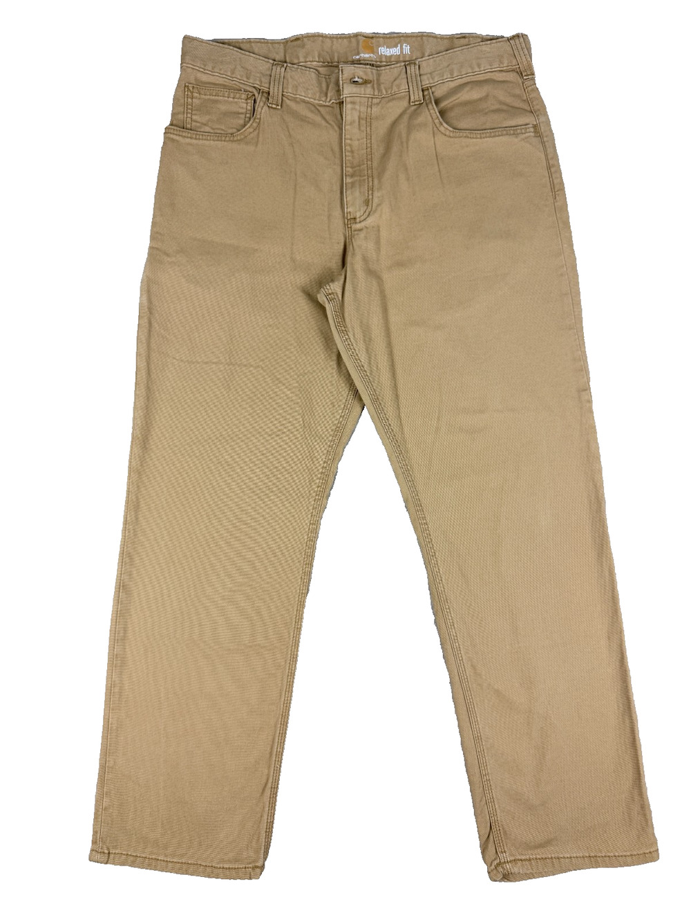 Carhartt Carpenter Pants Mens 35x30 Tan Dungaree Fit